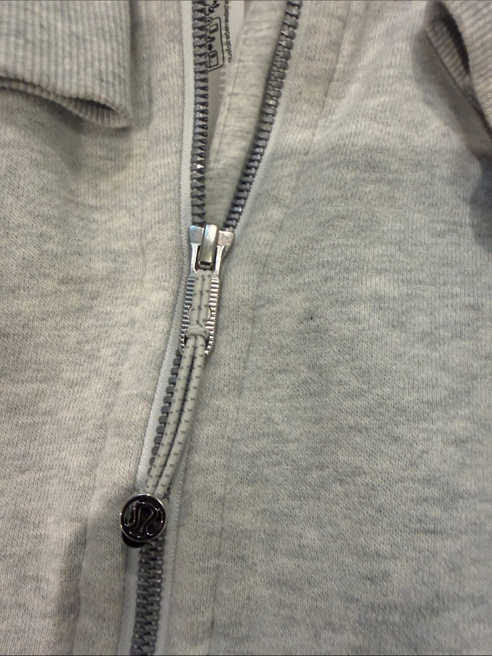 lululemon athletica Light Gray Half-Zip Cowl Hoodie Sweater - Picture 9 of 10